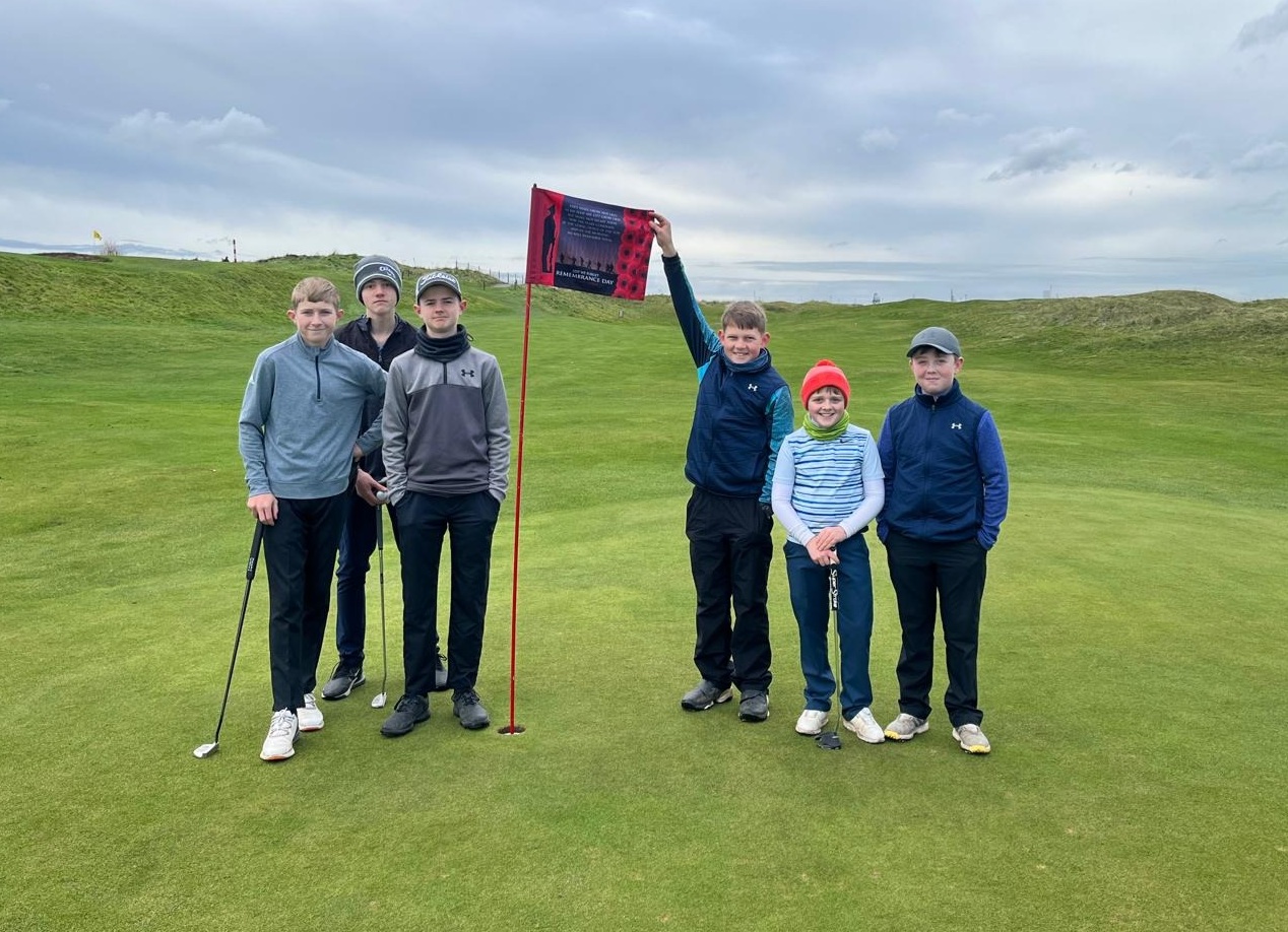 Junior golfers together on the course at Cleveland Golf Club